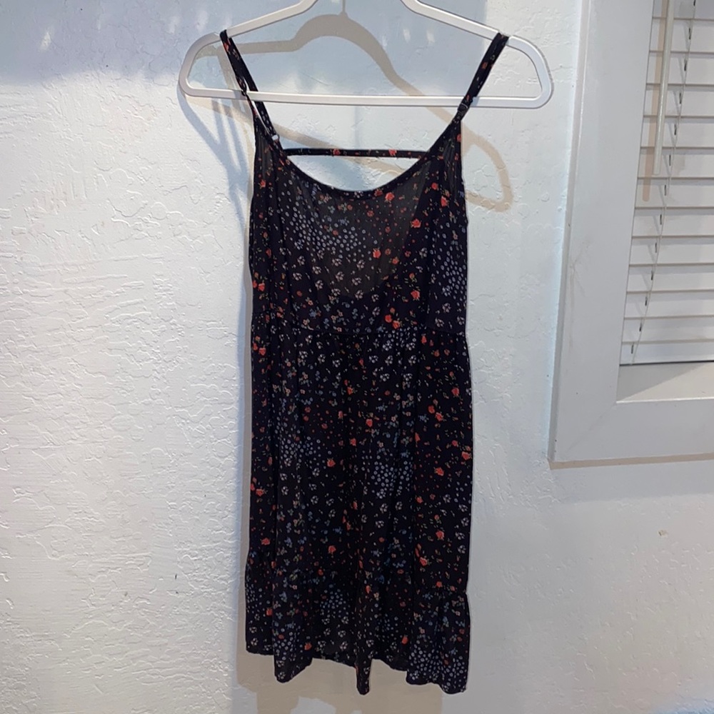 Aeropostale black flower dress